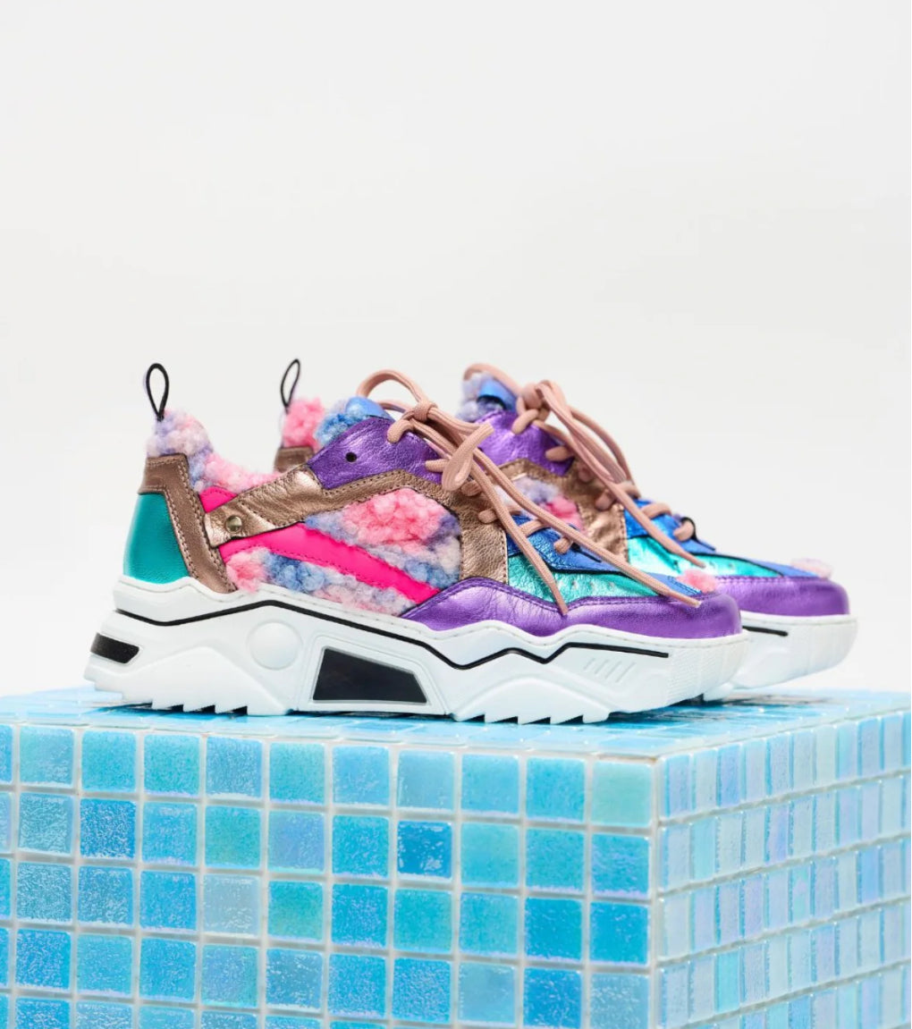 DWRS Sneaker, lila/aqua