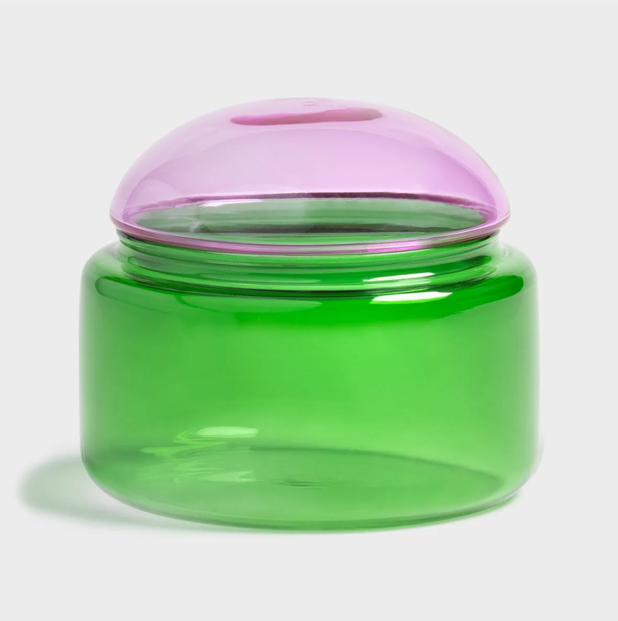 Glasdose, verschiedene Farben & Größen