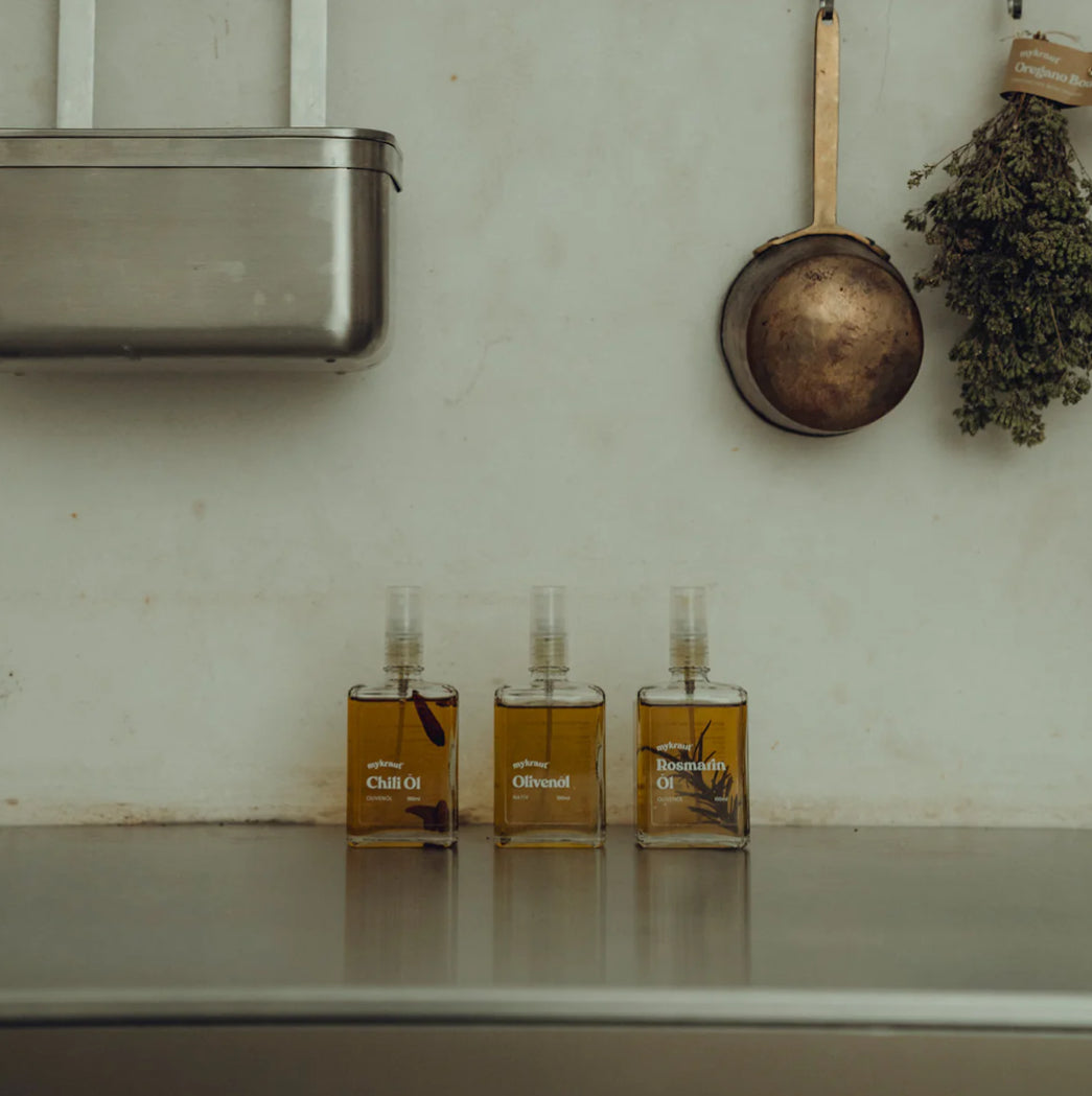 Chili Öl im Sprayflacon