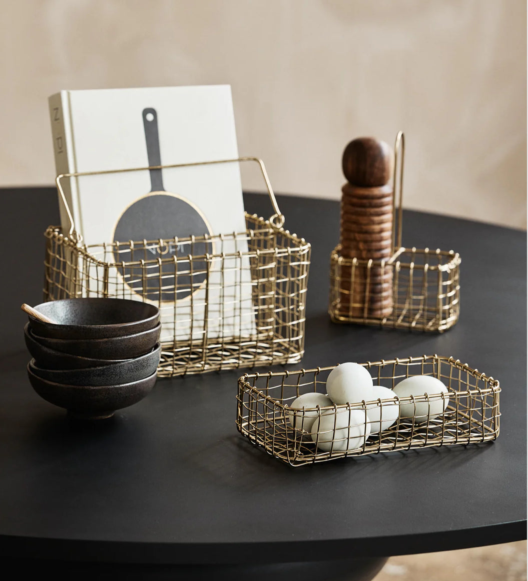 Aufbewahrungskorb, gold