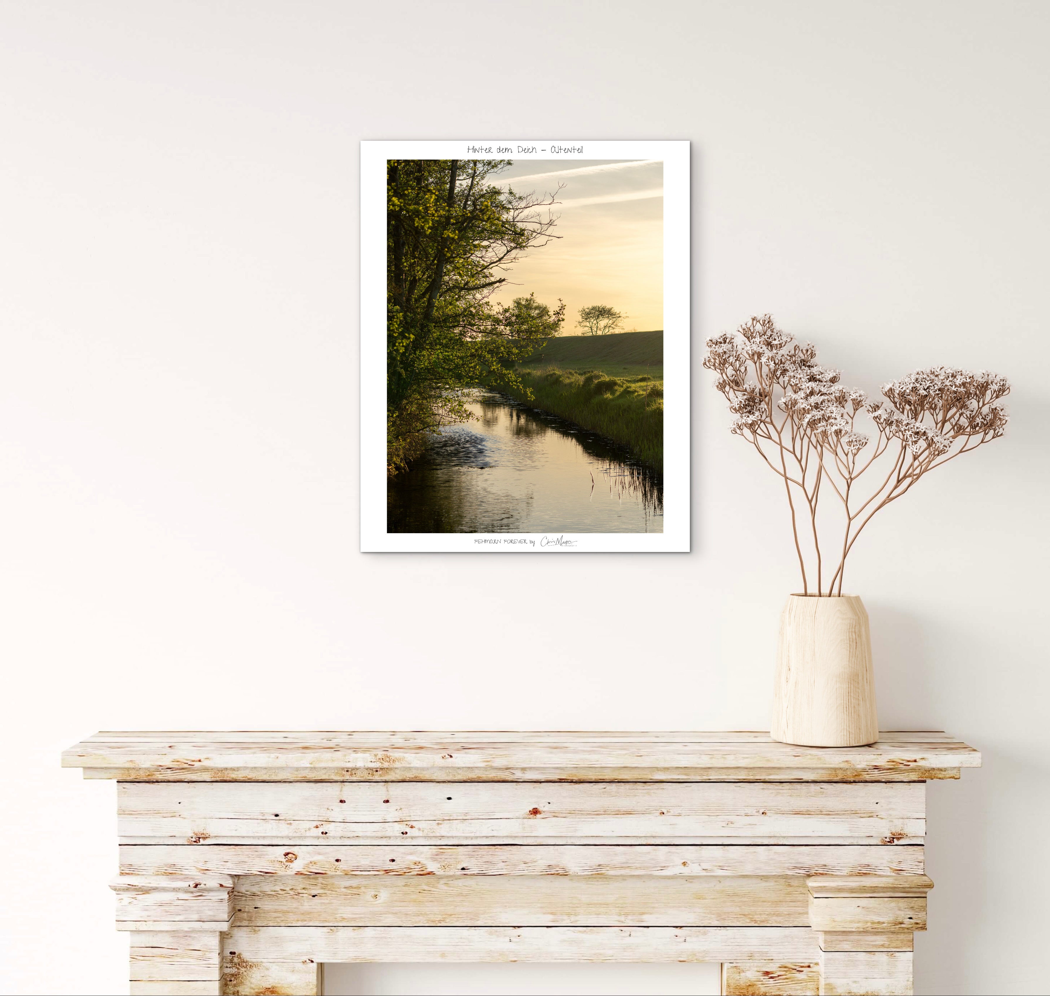 Poster Hinter dem Deich-Altenteil, verschiedene Grössen, Hochformat