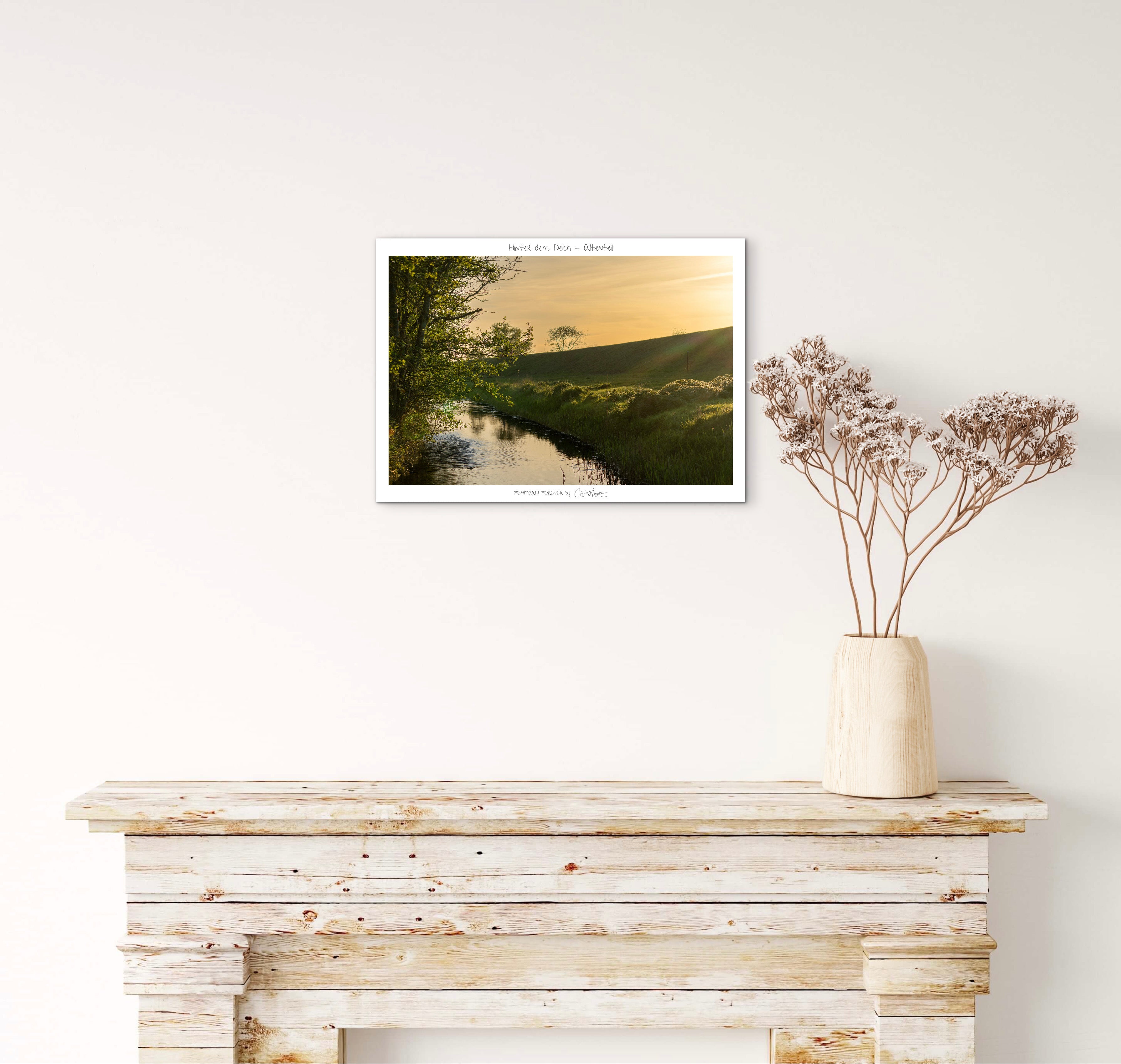 Poster Hinterm Deich Altenteil, verschiedene Grössen, Querformat