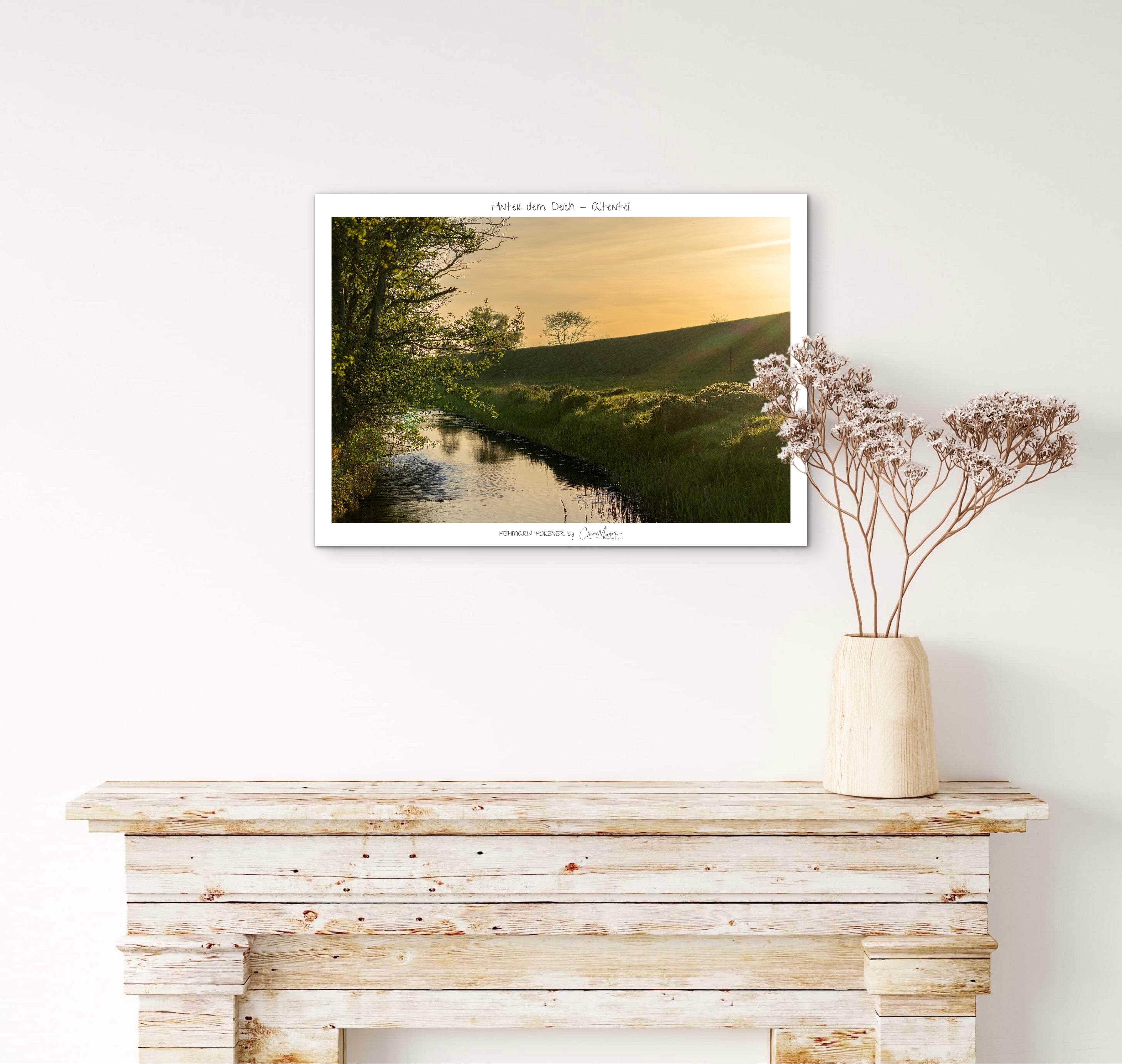 Poster Hinterm Deich Altenteil, verschiedene Grössen, Querformat