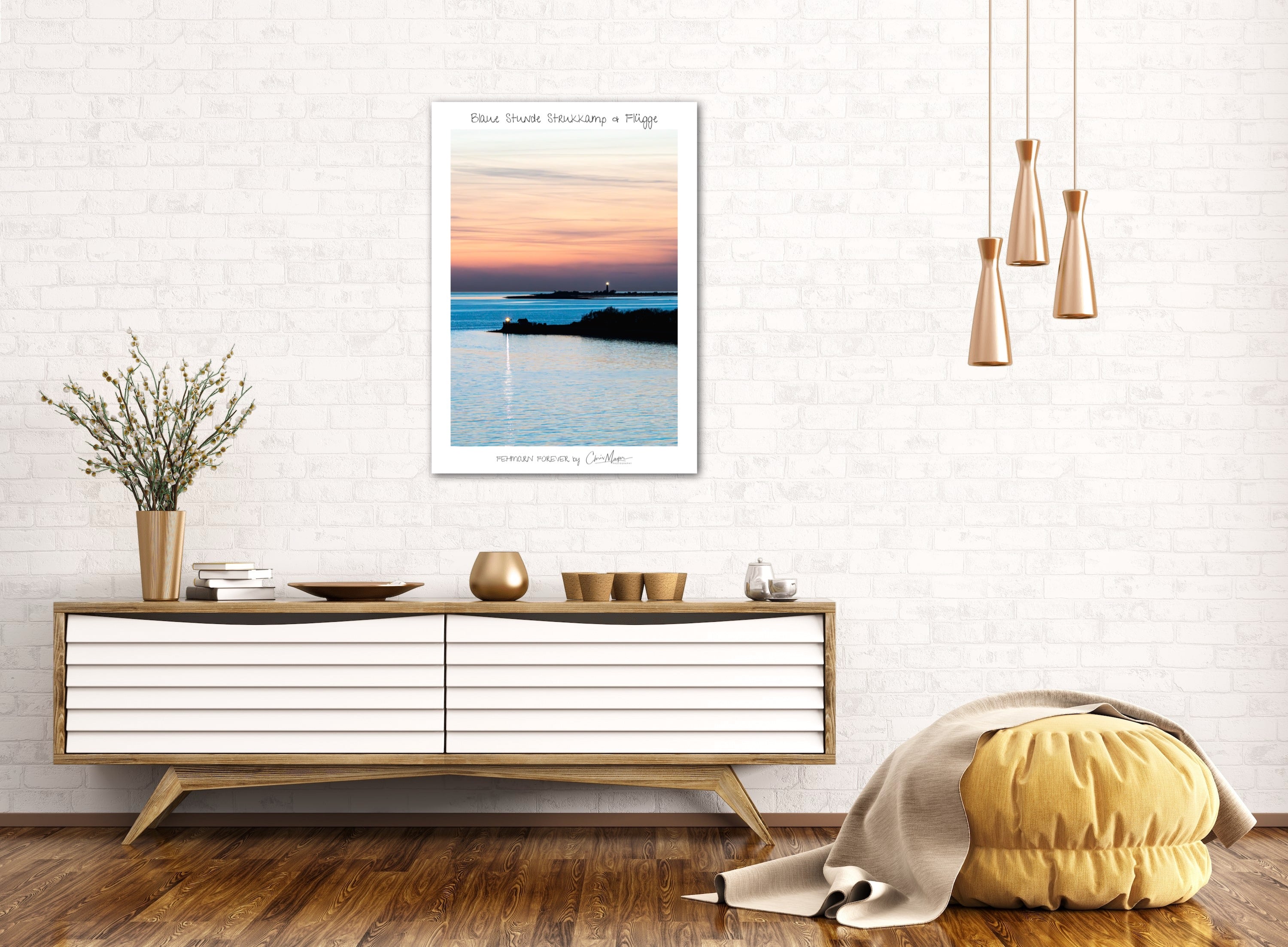 Blaue Stunde Stuckkamp & Flügge, verschiedene Grössen Hochformat