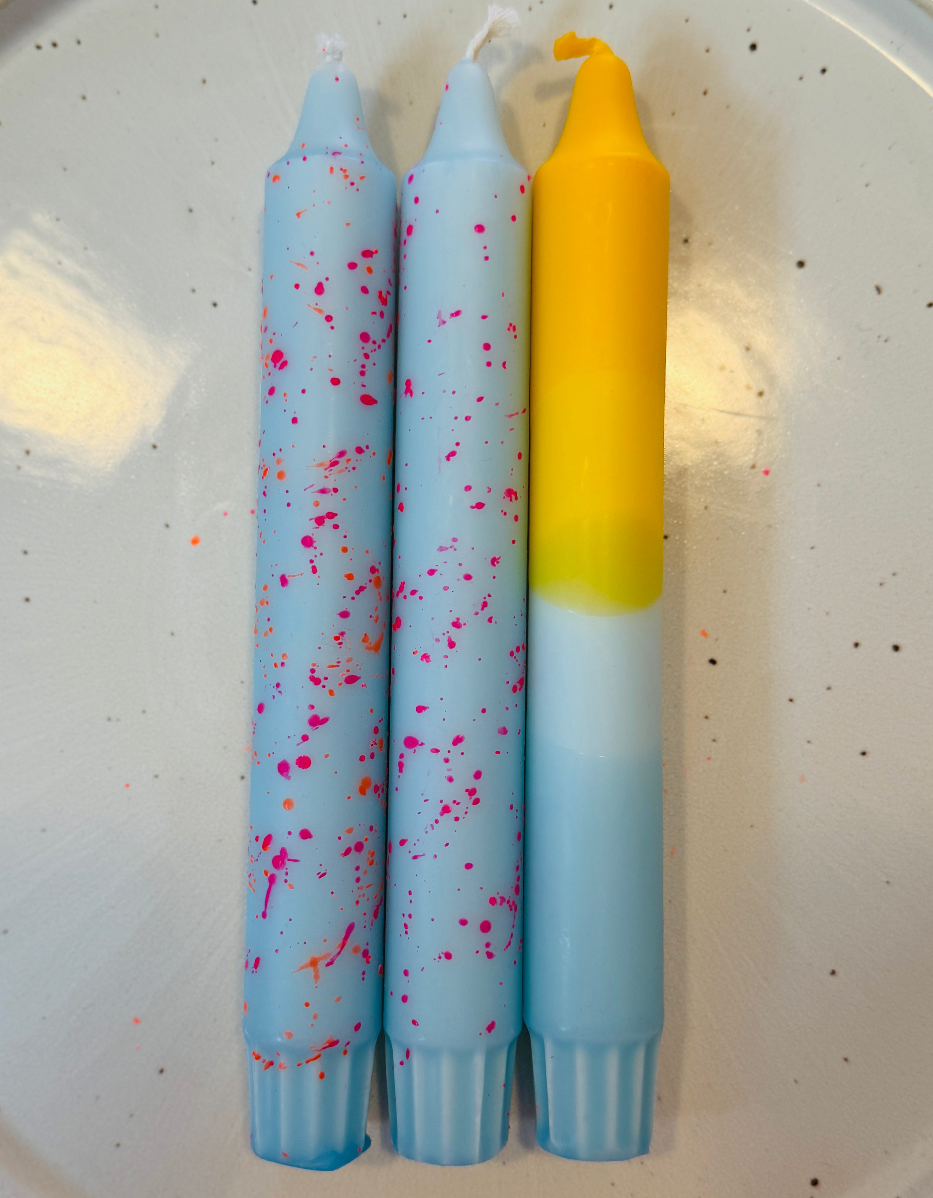DipDye Frühlingskerzen, handgemacht