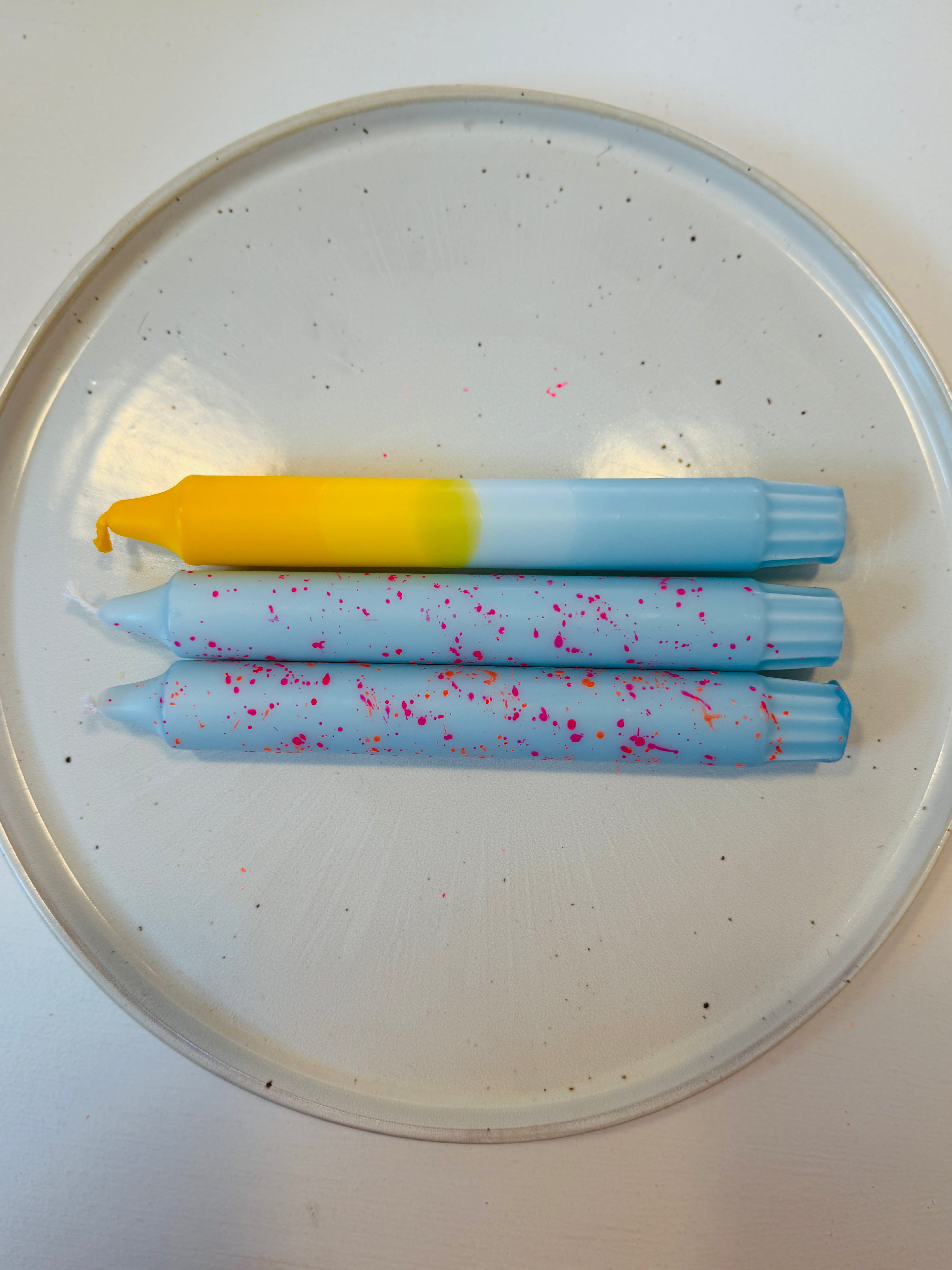 DipDye Frühlingskerzen, handgemacht