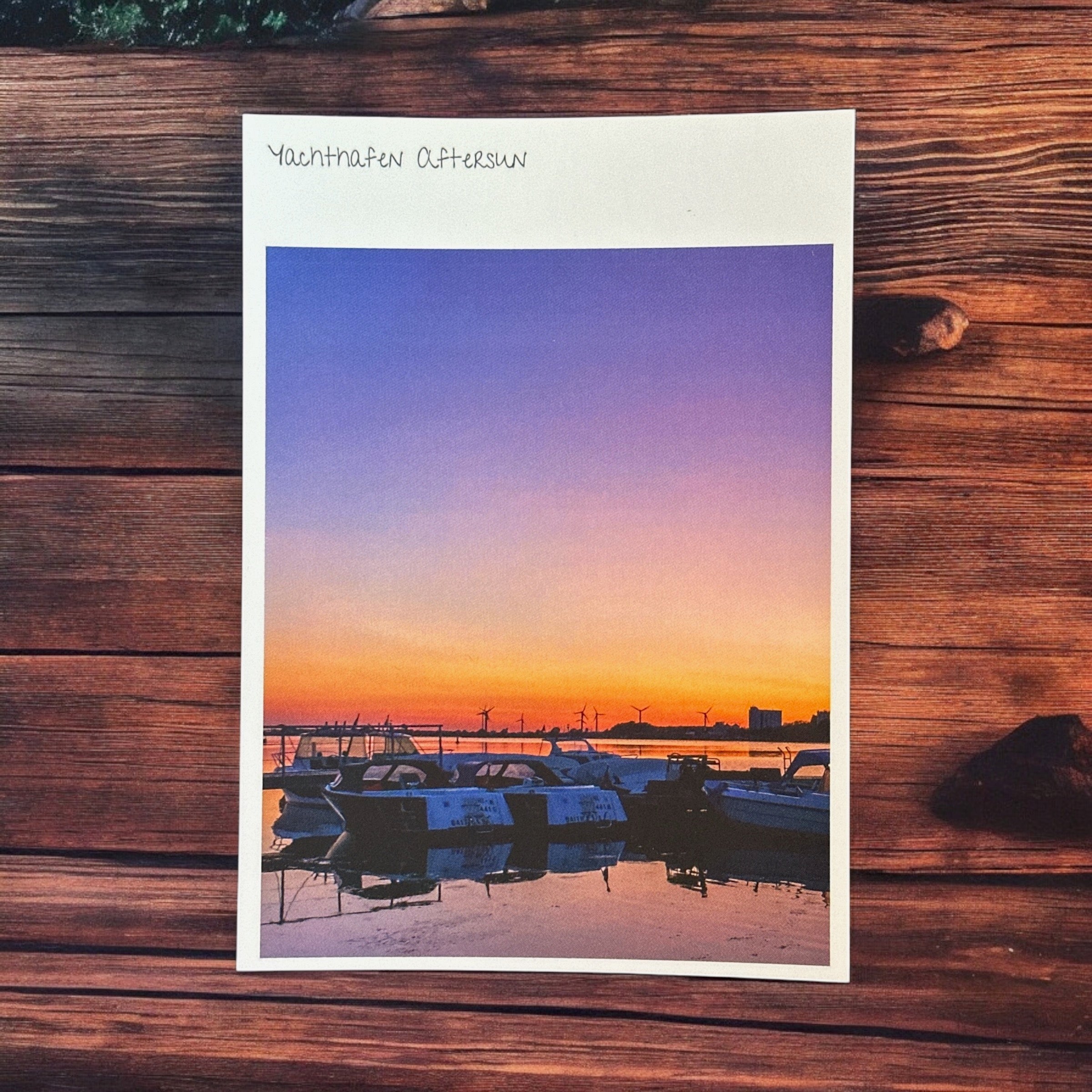 Postkarte "Yachthafen Aftersun"