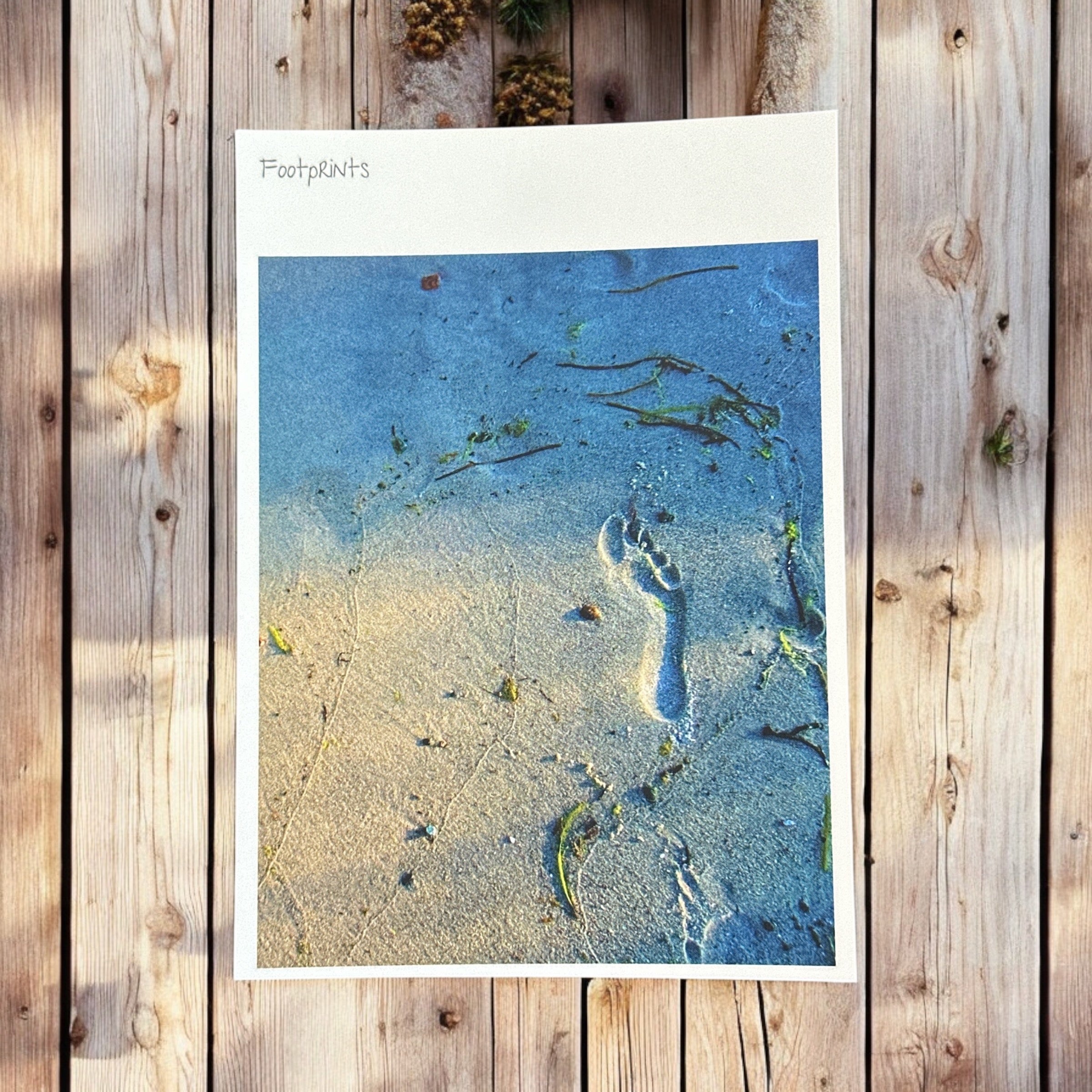 Postkarte "Footprints"