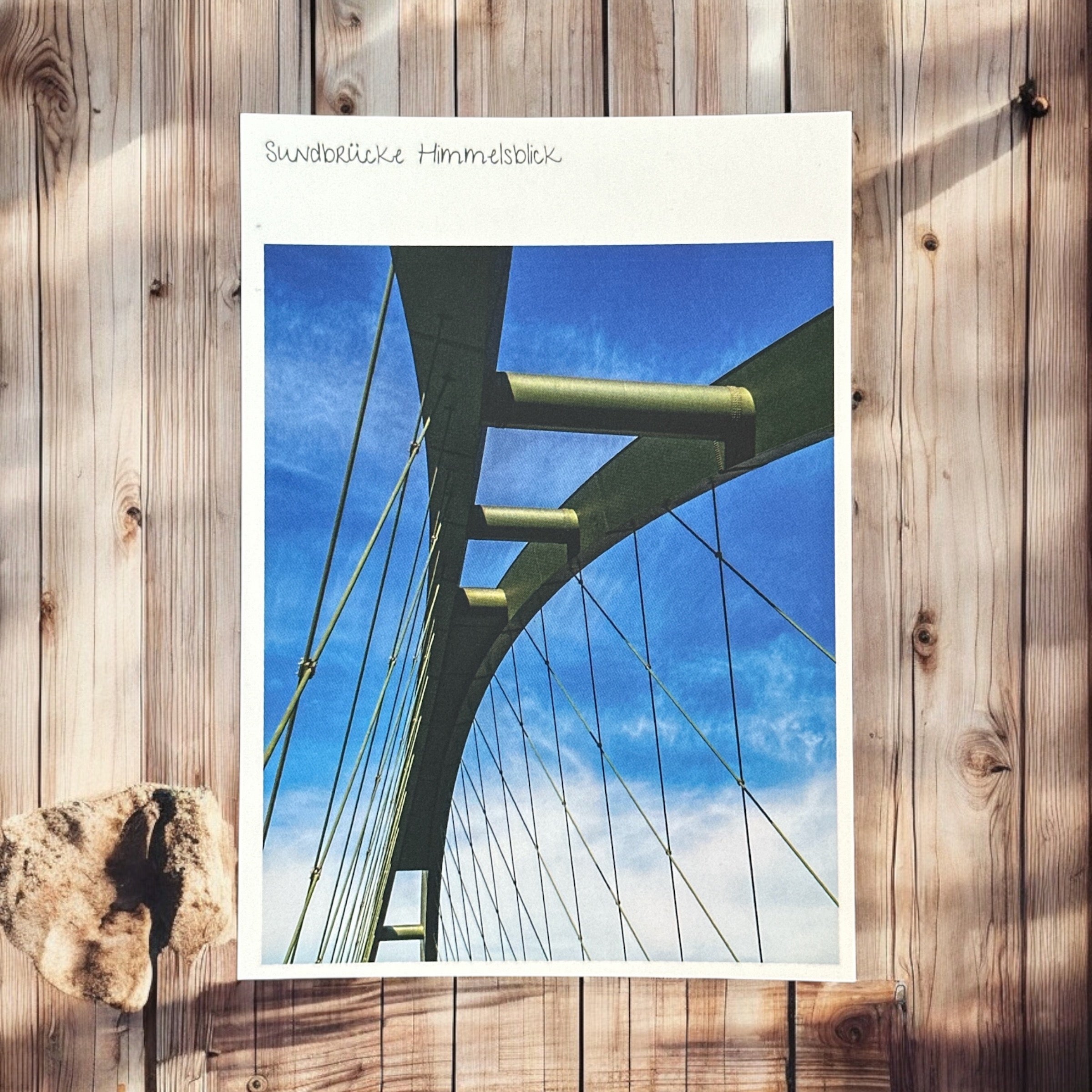 Postkarte "Sundbrücke Himmelsblick"