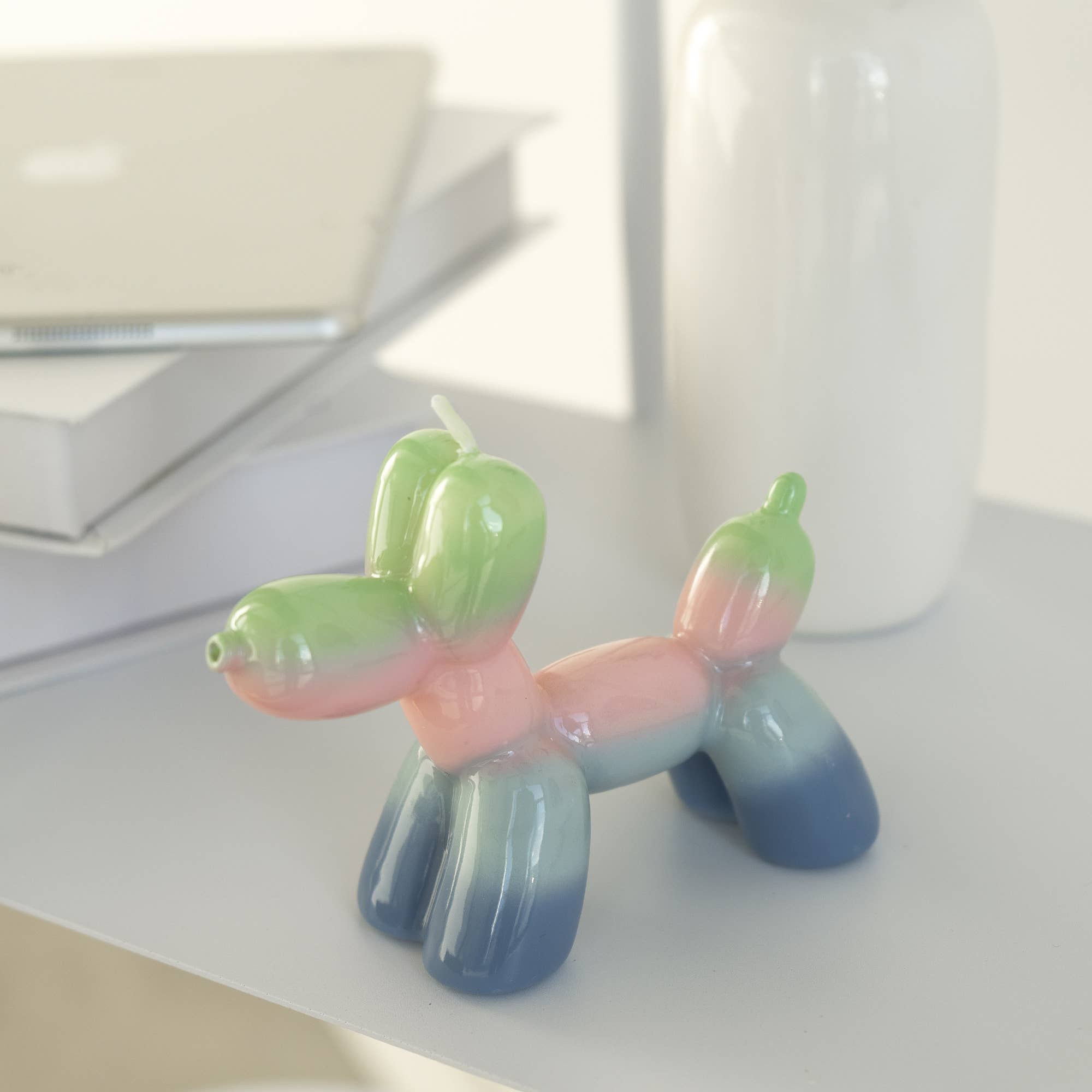 Ballonhund Kerze, Regenbogen