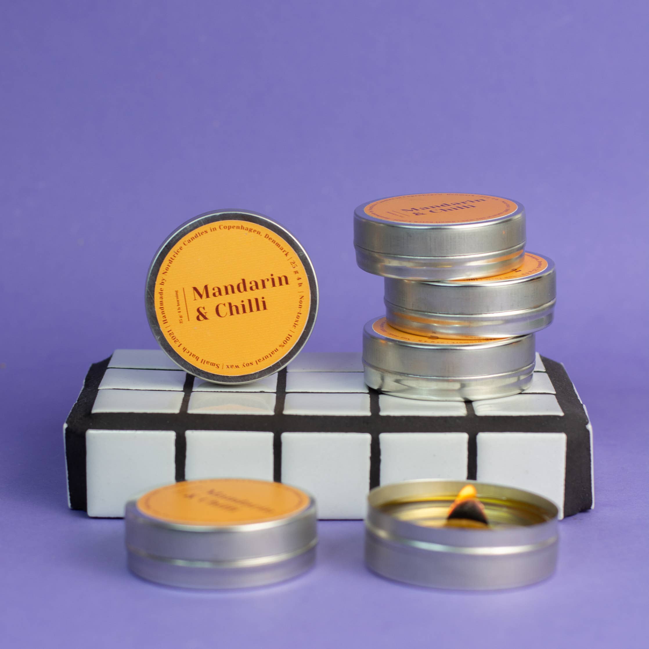 Mini-Duftkerzen, Mandarin & Chilli