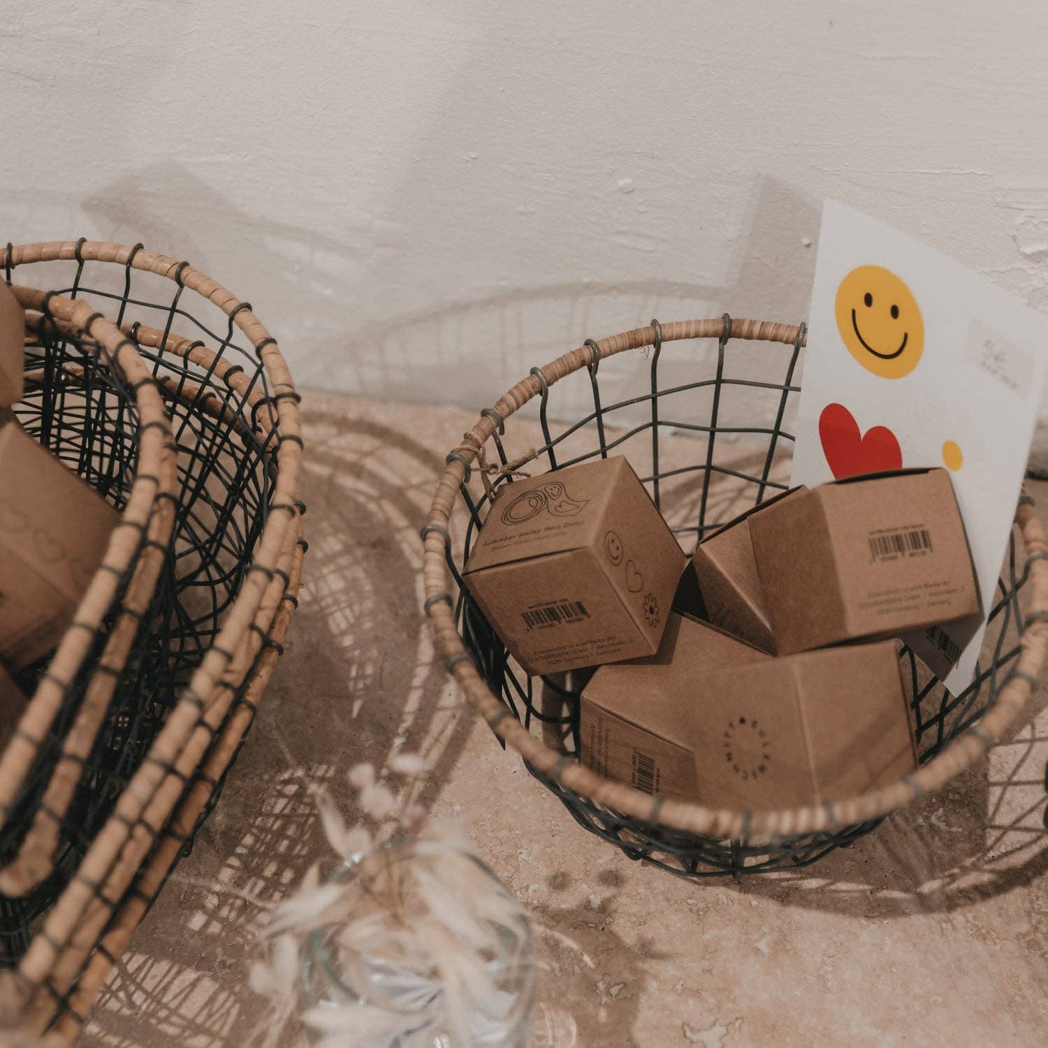 Aufkleber Smiley, Herz, Daisy