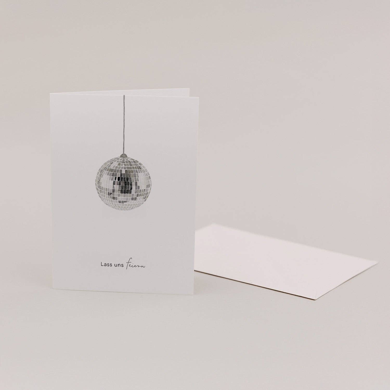 Klappkarte Diskokugel