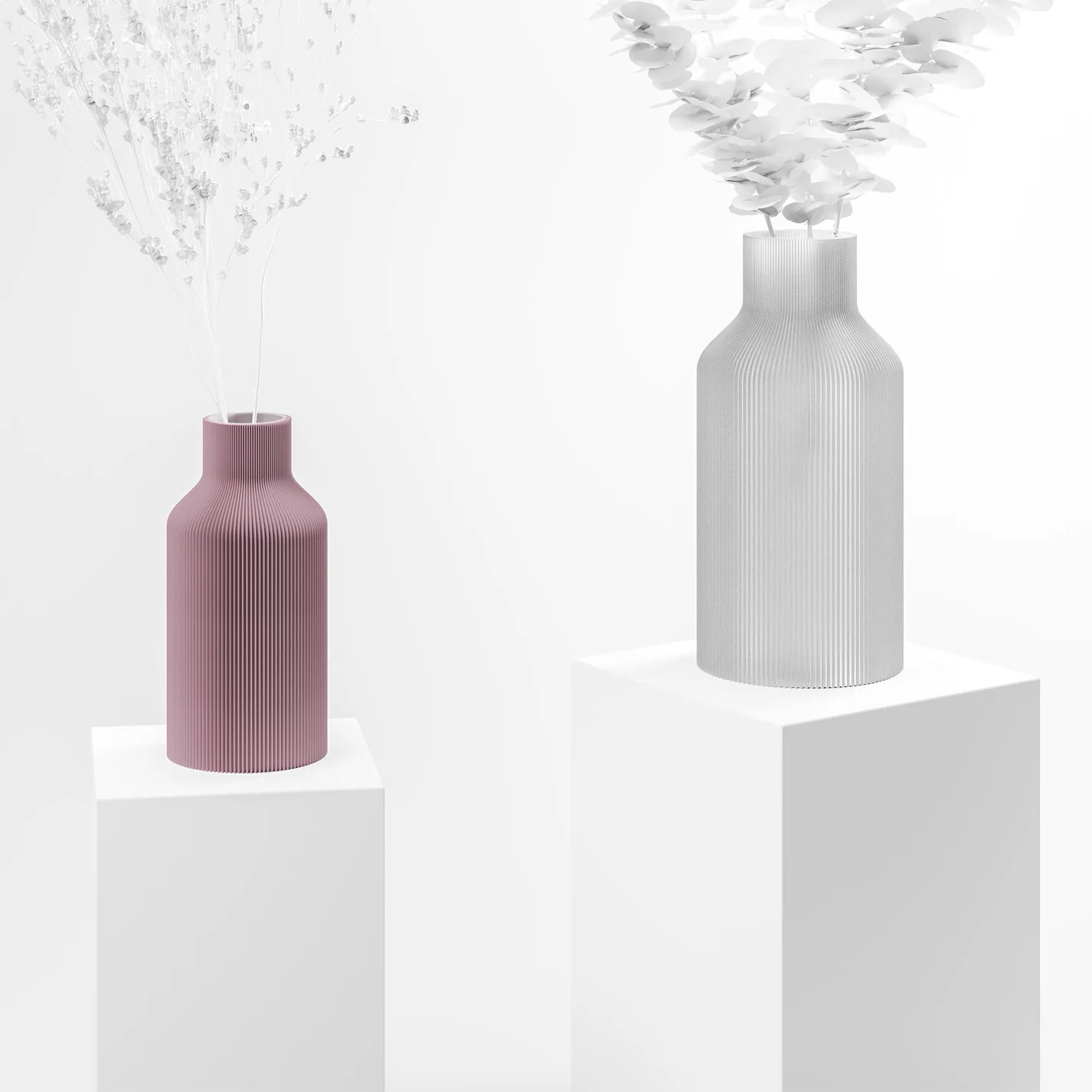 3d Vase - FLASCHE, Grösse M,verschiedene Farben