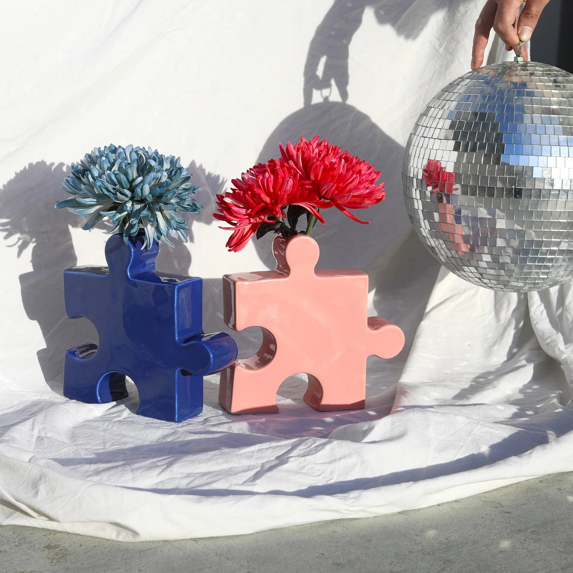 Puzzle Vase, verschiedene Farben