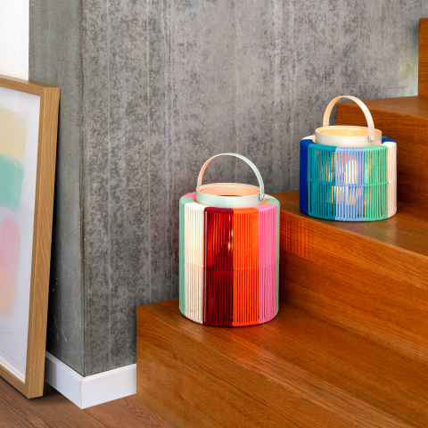 Laterne  "Maja" blau