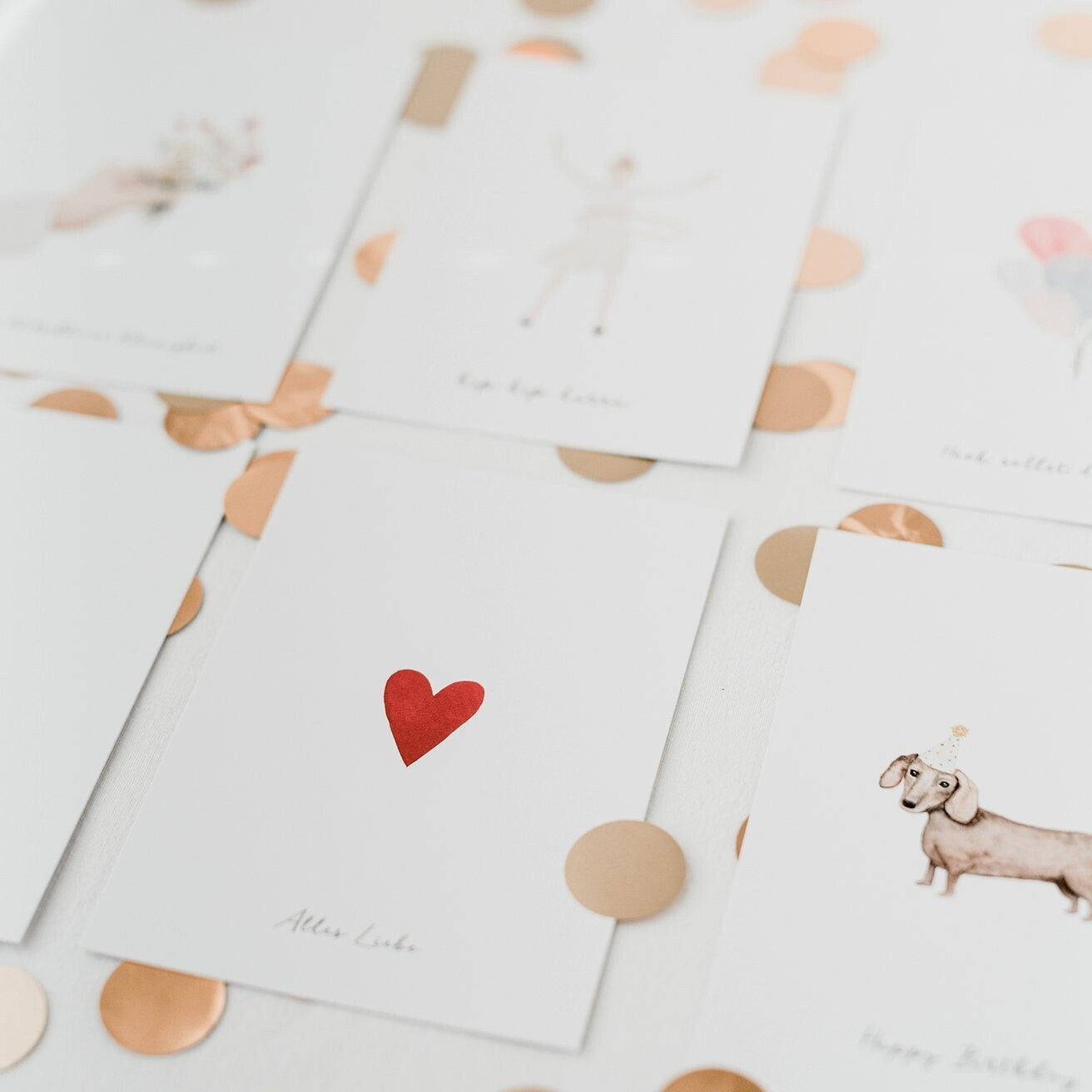 Eulenschnitt,  Motivkarten & Spruchkarten