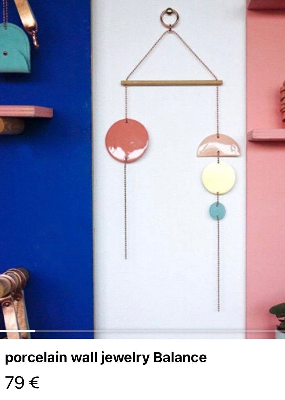 Porzellan Wand Schmuck