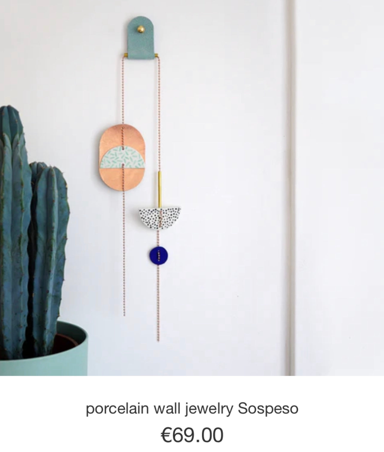 Porzellan Wand Schmuck