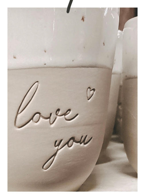 Eulenschnitt, Becher  "Coffee Lover", Mama, Papa, Glücklich, Do nothing Club, Moin, Love you, metime